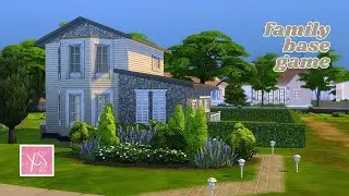 base game family build // the sims 4 speed build