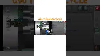 G90 TURNING CYCLE #cncturning #machining #cnctechnologies #siemens #fanuc #ytshorts #cncprogramming