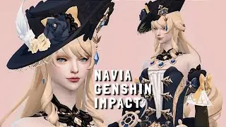 The Sims 4 | NAVIA GENSHIN IMPACT | + CC Links | Create A Sims
