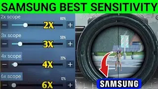 PUBG MOBILE/BGMI SENSITIVITY SETTINGS FOR SAMSUNG MOBILES IN 2023😱| Samsung Sensitivity Setting 2023