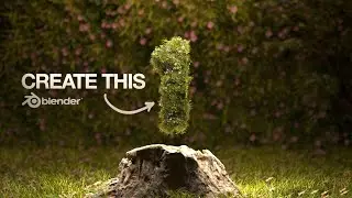 Animated Overgrown 3D Text (Blender Tutorial)