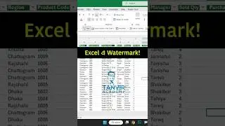 How to create a watermark on excel! #exceltricks #excelbangla #excelshorts