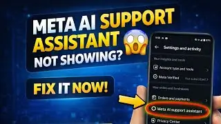 Fix Instagram Meta AI Support Assistant Option Not Showing | Meta AI Chat Missing Problem Solve 2026