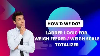 LADDER LOGIC FOR WEIGH SCALE / WEIGH FEEDER TOTALIZER. #plc #rslogix #rslogix5000 #counter #timer