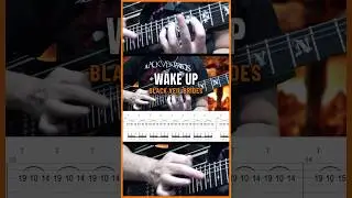 Black Veil Brides - Wake Up (Guitar Solo Cover + TABS) #shorts
