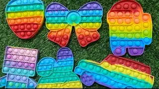 🌈ASMR Pop It Toy, Very Human Happiness Is So Simple #popit #asmr #fidget #satisfying 💖54