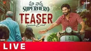 Maa Nanna Super Hero Teaser Launch Event LIVE | Sudheer Babu | Manastars