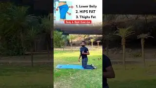 Exercise for Lower Belly, Hips & Thighs Fatloss & Shape / Glutes Workout / #ytshorts