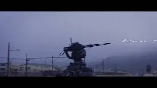 Robot tank animated and rendered in EEVEE.