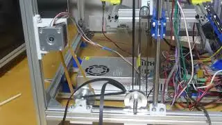 CoreXY 3DプリンタのZ軸をベルトドライブ化4(動滑車採用)。Belt Drived Z Axis with CoreXY 3D Printer 4(adopts Movable Pully)