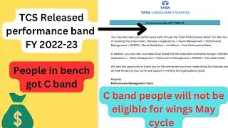 TCS Released Performance Band FY 2022-23 || Important for Wings Exam