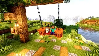 Realistic Hammock Build In Minecraft - Build Hacks With Create Mod