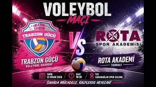 Rota Akademi vs Trabzon Gücü  - 1. Yarı 23 Nisan 2026 Voleybol Midi Gelişim Ligi J Grubu