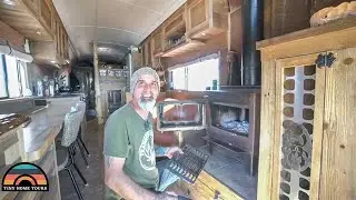 The Most Unique School Bus Conversion - Tiny Home / Metal & Art Fab Studio