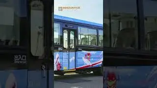 Bus-train. A New Type of Transport Has Appeared in Japan #shorts