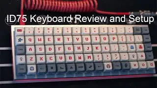 ID75 Ortholinear Mechanical Keyboard Build Review and QMK Tutorial