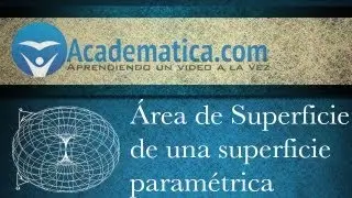 Area de Superficies de una superficie parametrica
