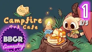 Campfire Cat Cafe - Cute Game - Review 1/5, Game Play Walkthrough No Commentary 1