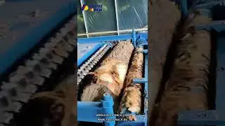 High Speed Wood Rotary Debarker Machine 