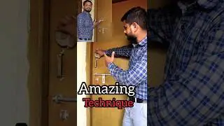 Amazing Technique, Unique Door Lock System #shorts #trending #science #experiment #hack