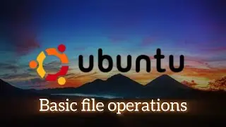 Linux Command Line: Basic file operations 