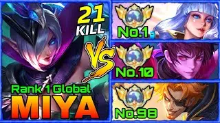Super Intense! Top 1 Miya VS Top Guin, Dyrroth & Khufra! - Top 1 Global Miya by Queen Of Miya - MLBB