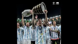 Argentina  Celebration after winning Copa America 2021