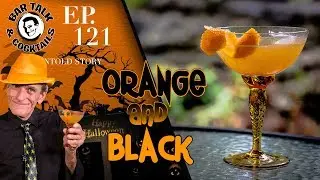 Orange and Black cocktail - Drinking and decorating for Halloween