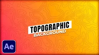 How to Create Topographic Background in after effect I Tutorial