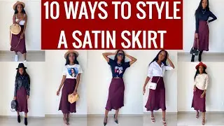 10 WAYS TO STYLE A SATIN SKIRT : 1 Skirt Lookbook - My Style Diary