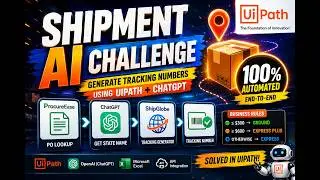 End-to-End UiPath ChatGPT AI Automation | Generate Shipment Tracking Numbers Automatically