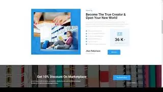 BluMedia  Book Publisher and Book Author Elementor Template Kit book publisher modern
