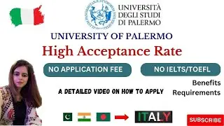 UNIVERSITY OF PALERMO/ FULLY FUNDED SCHOLARSHIP/ Requirements/ A detailed Video