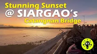 SIARGAO CATANGNAN  BRIDGE STUNNING SUNSET  . Travel Siargao 2025 Philippines Southeast Asia Surigao