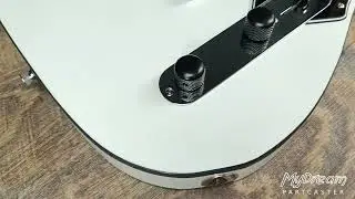 MyDream Partcaster Custom Built - Black & White Thinline Quarter Pound
