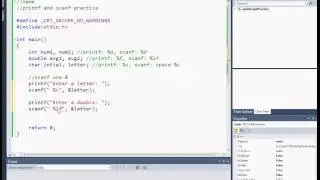6.  printf and scanf in C