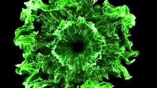 Green Shockwave VFX effect black screen