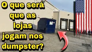 O QUE SERÁ QUE AS LOJAS JOGAM NOS DUMPSTERS DOS ESTADOS UNIDOS?!🇺🇸🇺🇸🇺🇸 Basura