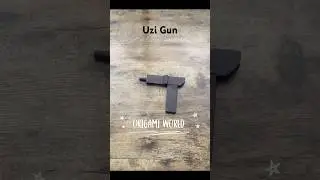 ORIGAMI UZI GUN PAPER WEAPON TUTORIAL | HOW TO MAKE ORIGAMI GUN WEAPON STEP BY STEP | DIY UZI GUN