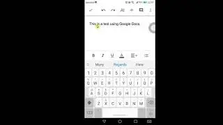 Using Google Docs on your phone
