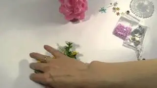 Декор готовой свечи.