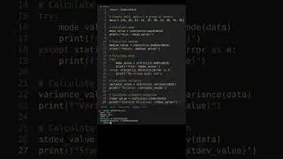 Calculating Statistics with Python 3