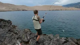 Nova lokacija - dublje more - hoće li biti i veće ribe? 🤔🎣🐟 #orada #ribolov #fishing  #seabream