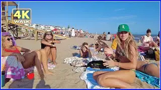 【4K】WALK in Uruguay BIKINI Beach Punta del Este AMAZING
