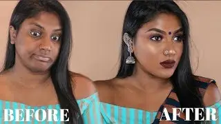 INDIAN / TAMIL GRWM :  RECEPTION GUEST GLAM MAKEUP | limitlessbwl