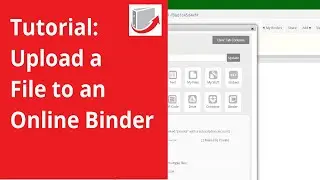 Virtual Binders : Uploading a File to an Online Binder