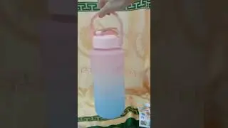 Botol minum viral tiktok |cara memasang sedotan dan stiker di botol motivasi