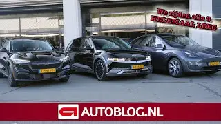 Tesla Model Y, Hyundai IONIQ 5 en Ford Mustang Mach-E helemaal LEEGRIJDEN