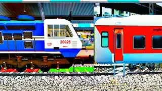 WDP4D Bankers Attach LHB Red Train | Train Simulator | BUMPY RAILROAD | Railworks | Msts Gameplay