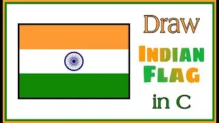 Draw Indian Flag in computer graphics|| independence day